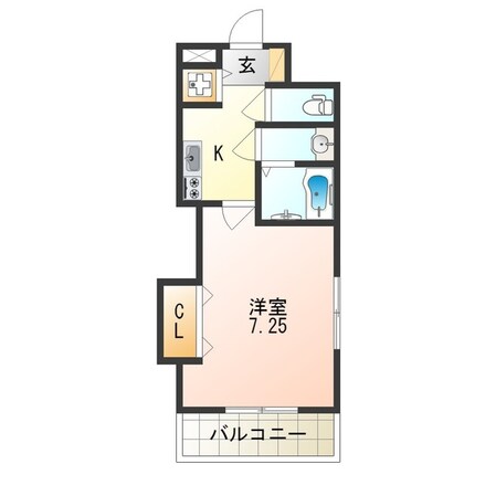 深江橋駅 徒歩4分 10階の物件間取画像